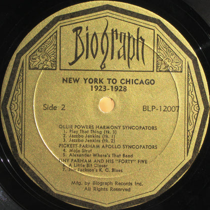 New York To Chicago 1923-28 - secondary