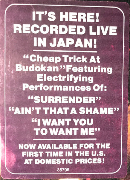 Cheap Trick At Budokan - secondary