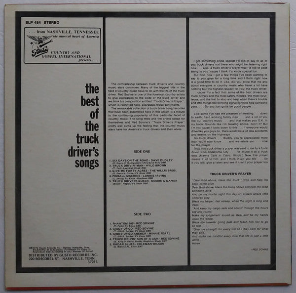 Best Of The Truck Driver Songs - secondary