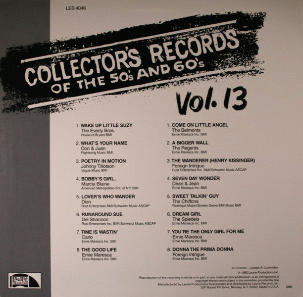 Collector's Records Of The 50's And 60's Vol. 13 - secondary