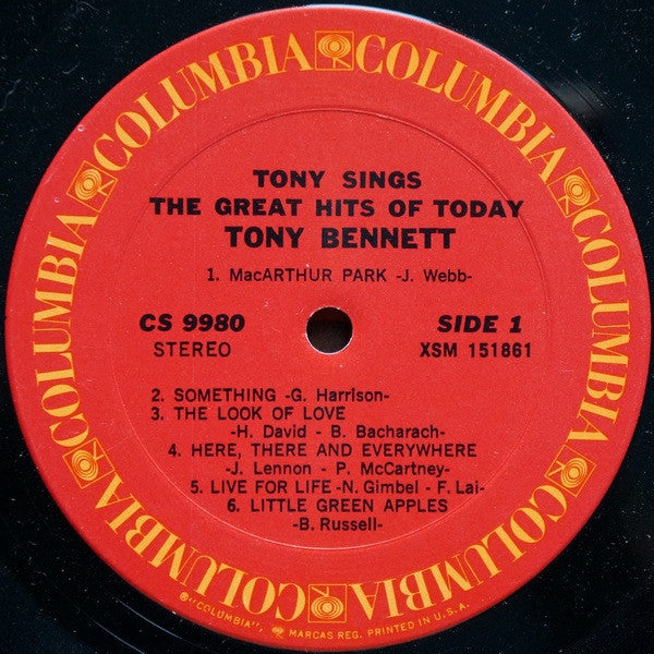 Tony Bennett - Tony Sings The Great Hits Of Today