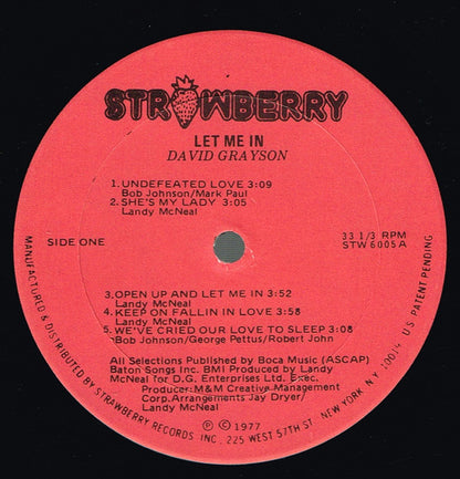 David Grayson - Let Me In