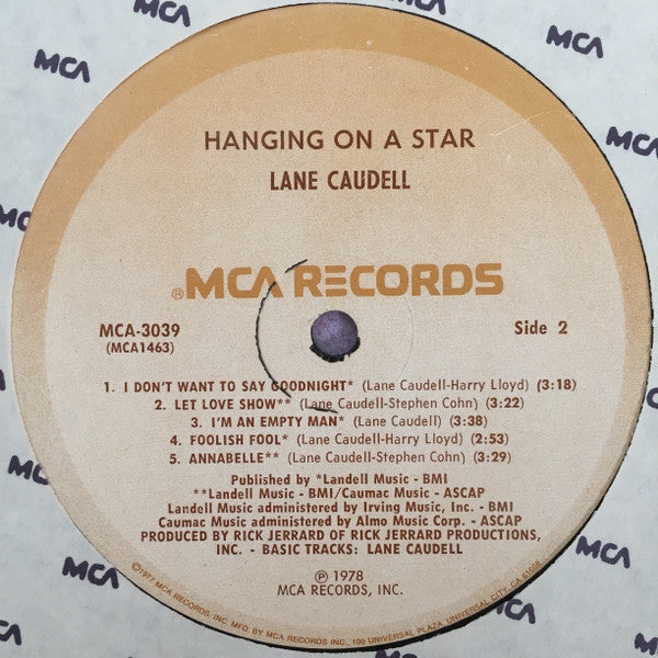 Lane Caudell - Hanging On A Star