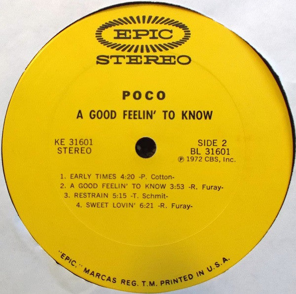 A Good Feelin' To Know - secondary