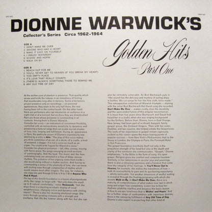 Dionne Warwick's Golden Hits - Part One - secondary