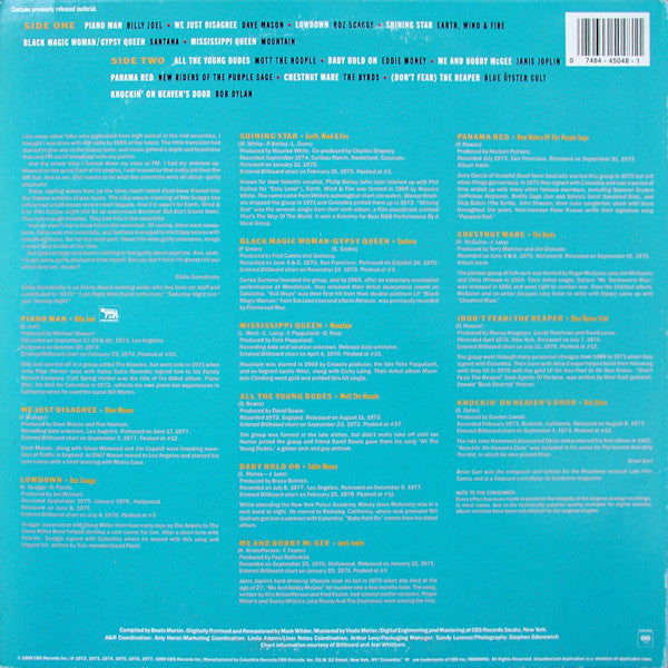 Rock Classics Of The '70s - secondary