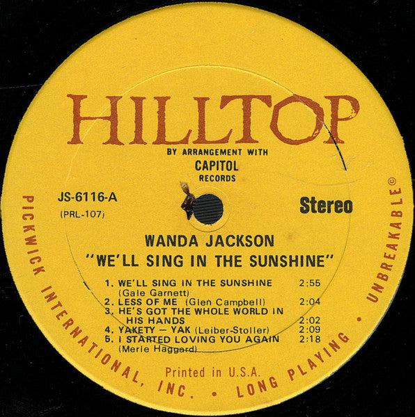 We'll Sing In The Sunshine - secondary