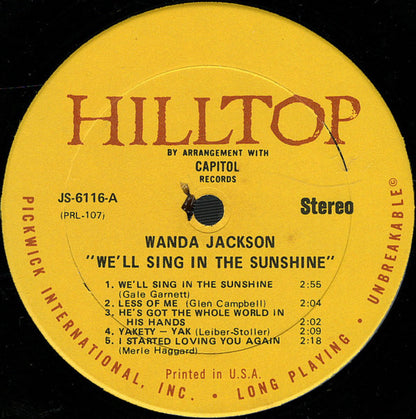 We'll Sing In The Sunshine - secondary