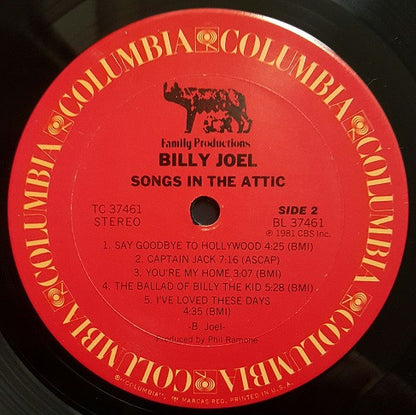 Songs In The Attic - secondary