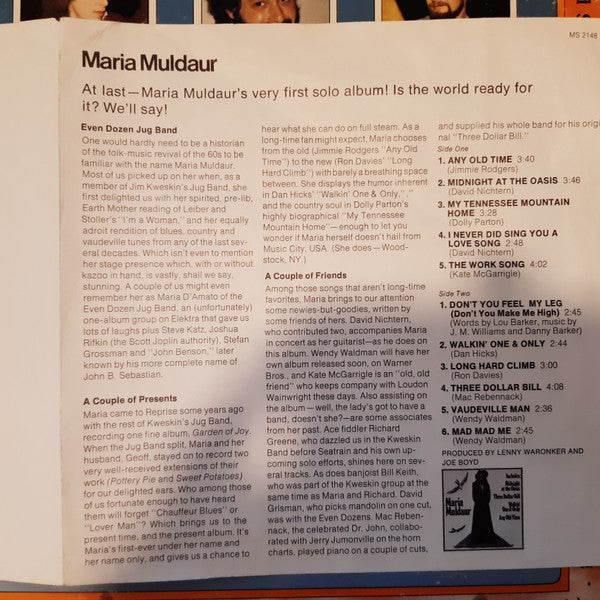 Maria Muldaur - secondary