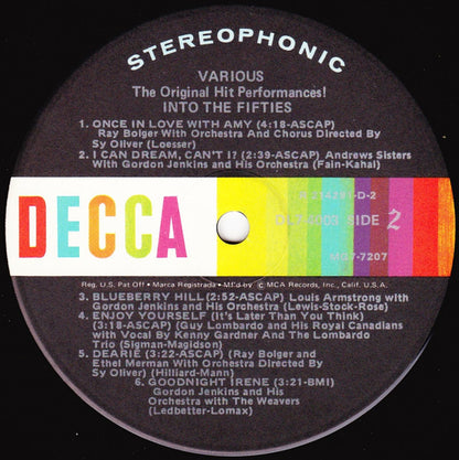 The Unforgettable Hits Of The '40's And '50's - secondary