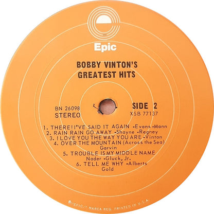 Bobby Vinton's Greatest Hits - secondary