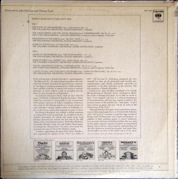 Nikolai Rimsky-Korsakov, Leonard Bernstein, The New York Philharmonic Orchestra, André Kostelanetz, Columbia Symphony Orchestra, Eugene Ormandy, The Philadelphia Orchestra - Rimsky-Korsakov's Greatest Hits