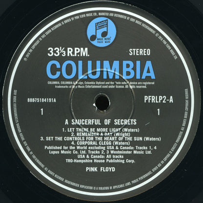 A Saucerful Of Secrets - secondary
