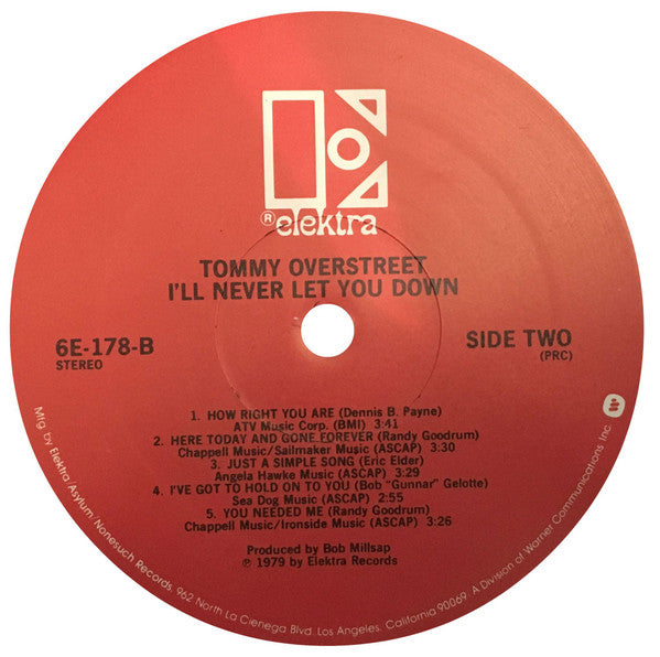 Tommy Overstreet - I'll Never Let You Down