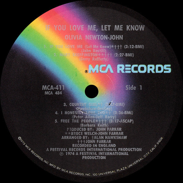 Olivia Newton-John - If You Love Me, Let Me Know