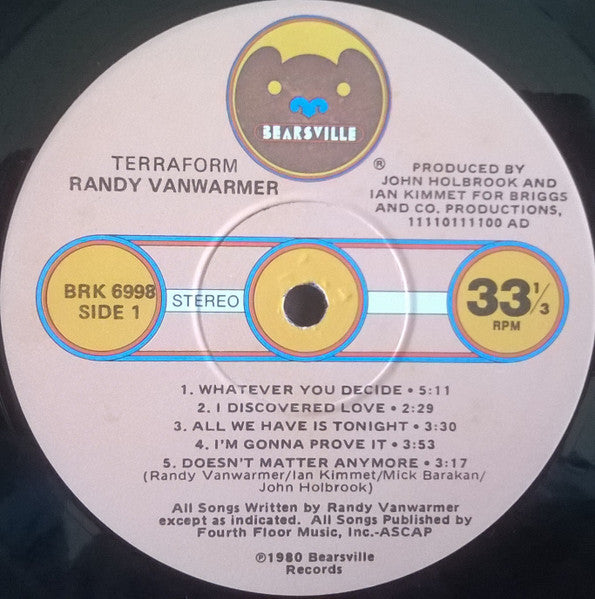 Randy Vanwarmer - Terraform