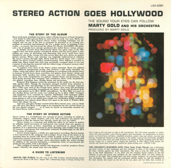 Marty Gold And His Orchestra - Stereo Action Goes Hollywood