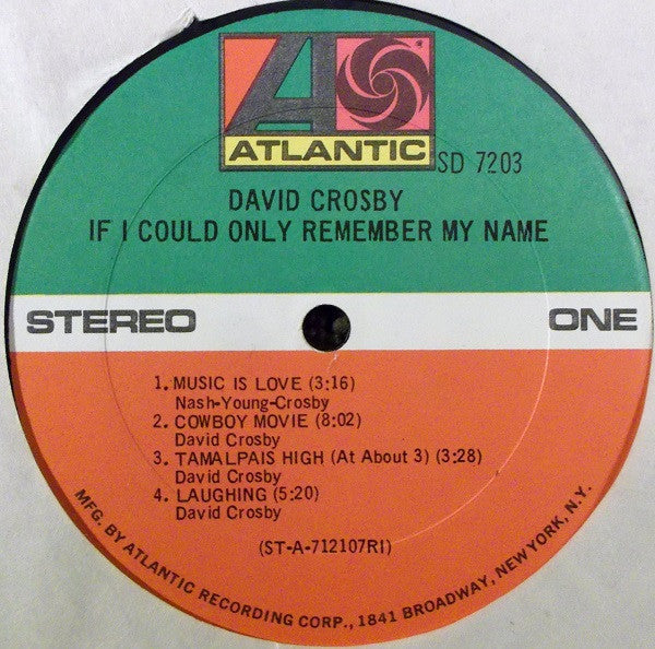 If I Could Only Remember My Name - secondary