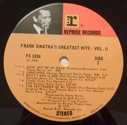 Frank Sinatra's Greatest Hits Vol. 2 - secondary