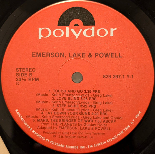 Emerson, Lake & Powell - secondary