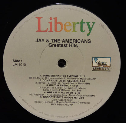 Jay And The Americans Greatest Hits - secondary