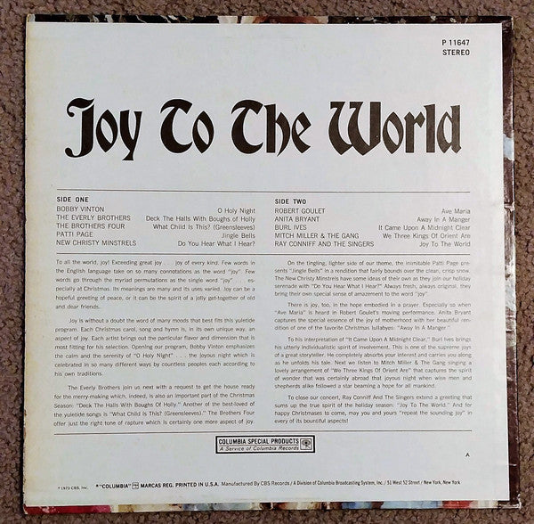 Various - Joy To The World