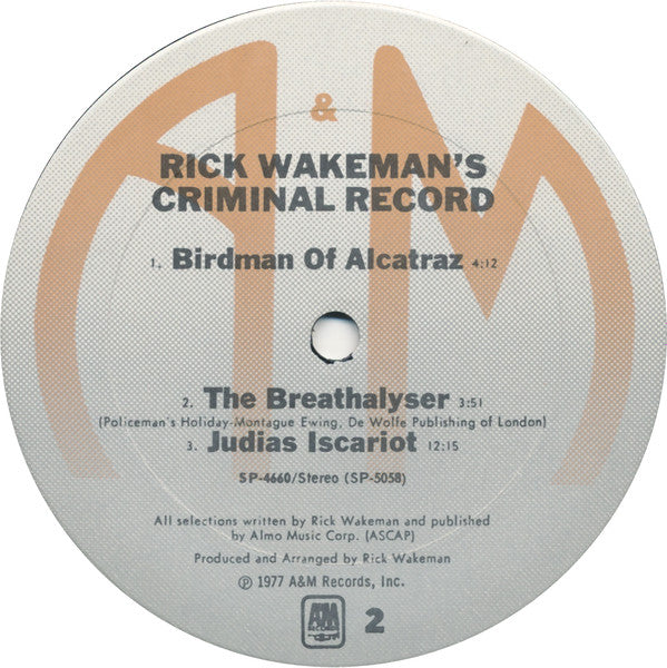 Rick Wakeman's Criminal Record - secondary