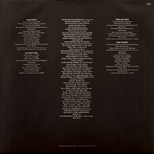 Urban Cowboy (Original Motion Picture Soundtrack) - secondary