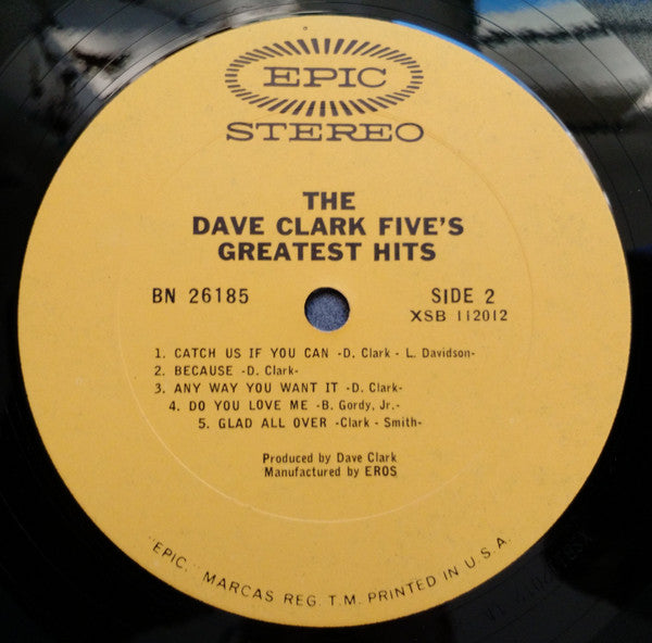 The Dave Clark Five's Greatest Hits - secondary
