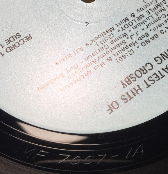 The Greatest Hits Of Bing Crosby - secondary