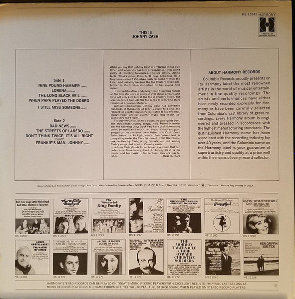 This Is Johnny Cash - secondary