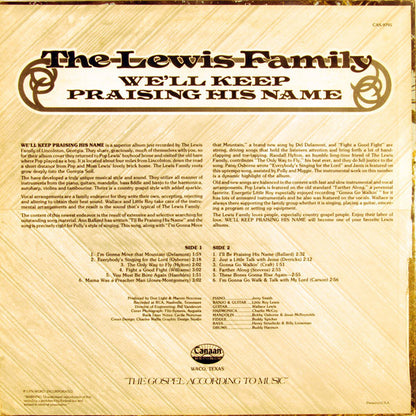 The Lewis Family - We'll Keep Praising His Name