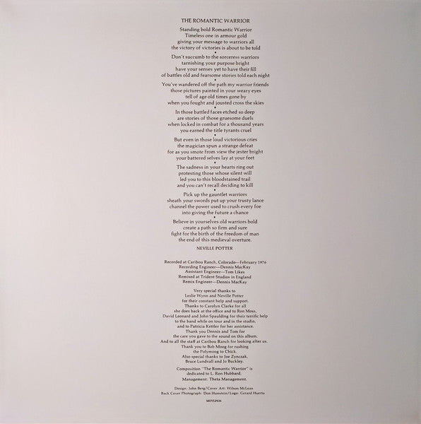 Romantic Warrior - secondary