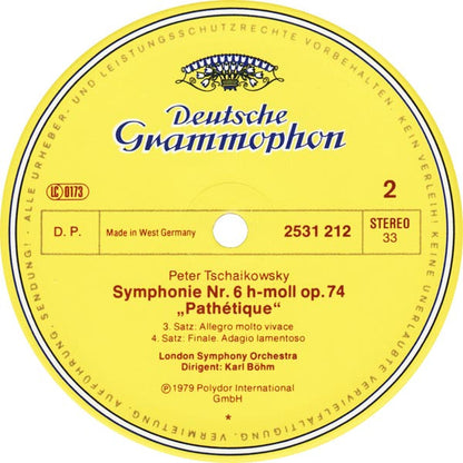 Pyotr Ilyich Tchaikovsky, London Symphony Orchestra, Karl Böhm - Symphonie No.6 Pathetique