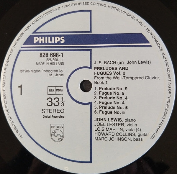 John Lewis - The Bridge Game Vol. 2 Based On The Well Tempered Clavier Book 1