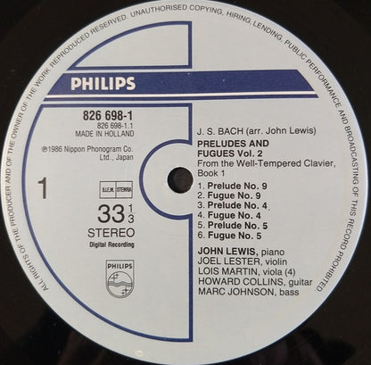 John Lewis - The Bridge Game Vol. 2 Based On The Well Tempered Clavier Book 1