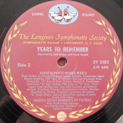 The Years To Remember... - secondary