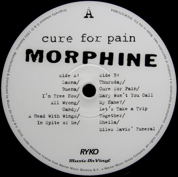 Cure For Pain - secondary