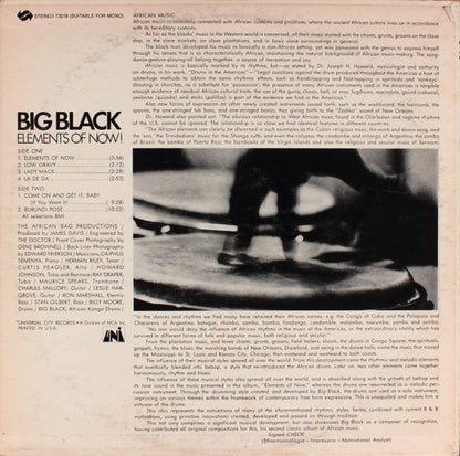 Big Black - Elements Of Now!