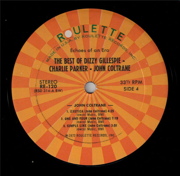 The Best Of Dizzy Gillespie - Charlie Parker - John Coltrane - secondary