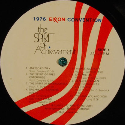 The Spirit Of Achievement - 1976 Exxon Convention - secondary