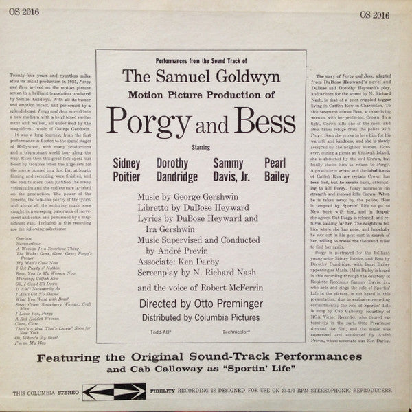 Porgy And Bess (An Original Sound Track Recording) - secondary