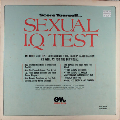 Score Yourself...Sexual I.Q. Test - primary