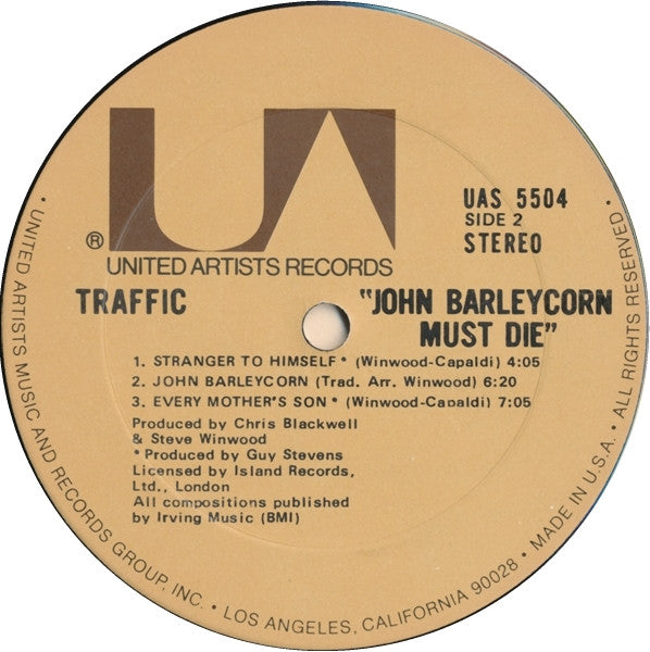 John Barleycorn Must Die - secondary