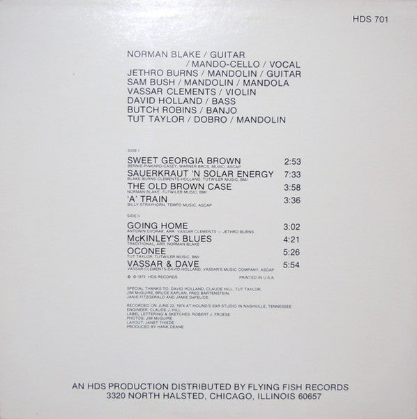 Norman Blake / Tut Taylor / Sam Bush / Butch Robins / Vassar Clements / David Holland / Jethro Burns - secondary