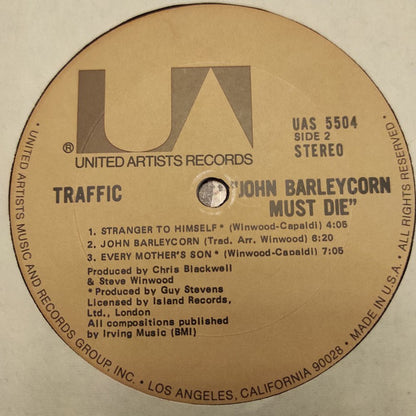 John Barleycorn Must Die - secondary