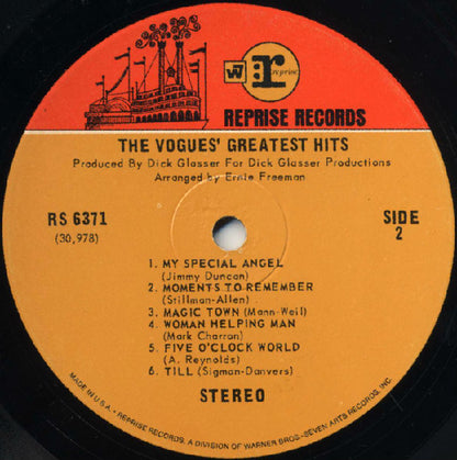 The Vogues' Greatest Hits - secondary