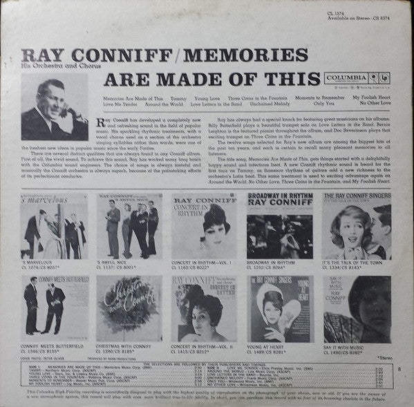 Ray Conniff And His Orchestra & Chorus - Memories Are Made Of This