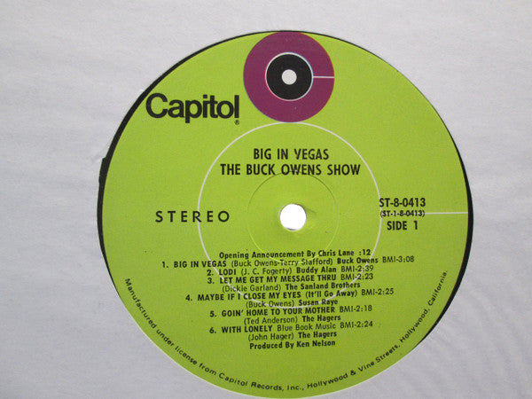 The Buck Owens Show Big In Vegas - secondary